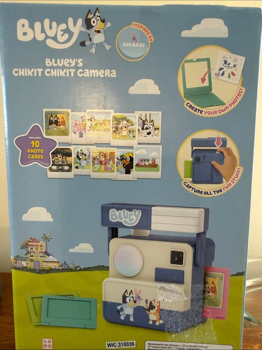 Bluey Chikit Chikit Camera Toy - Blue and Cream